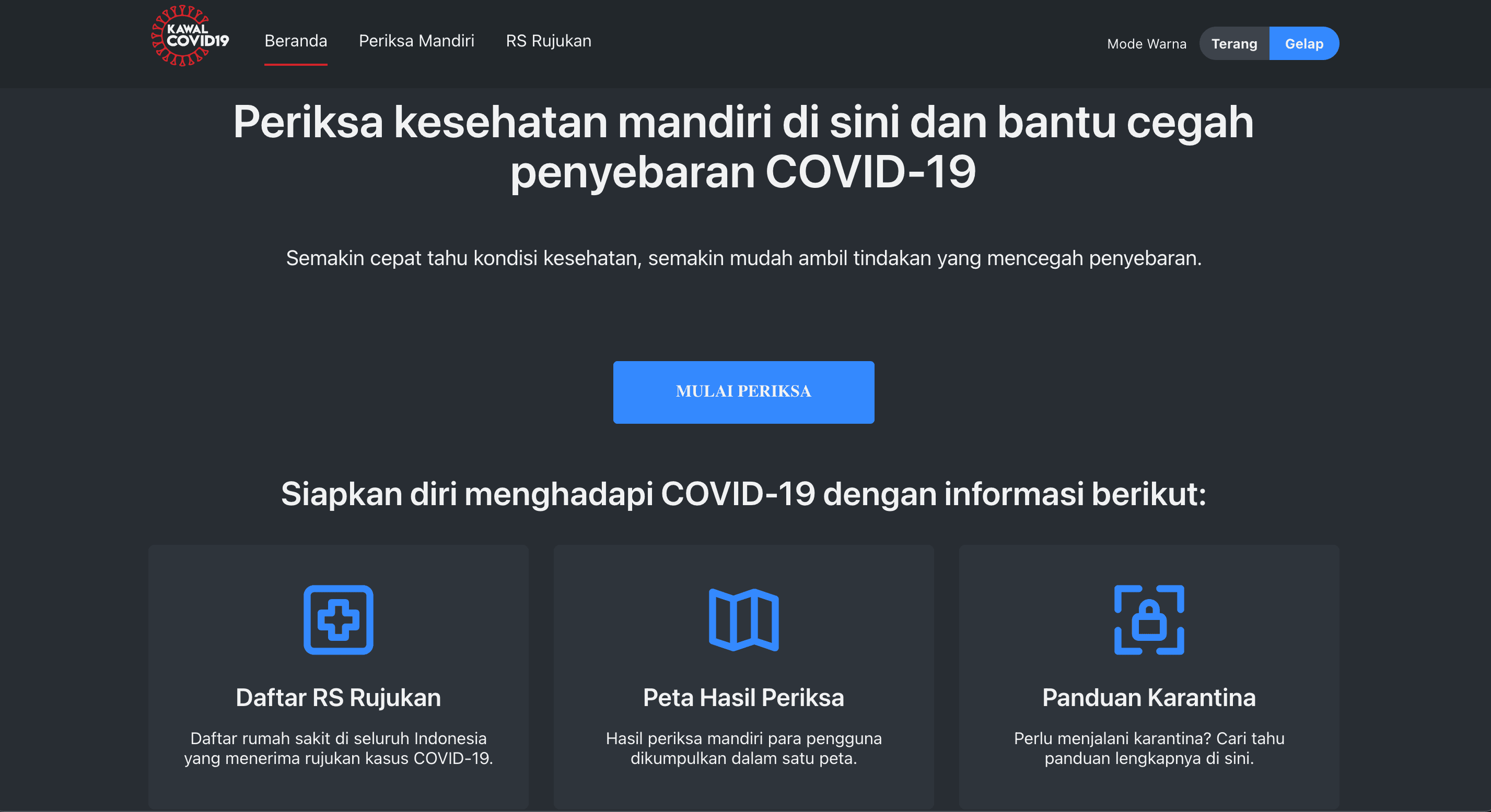 KawalCOVID19 — Hospital Search API