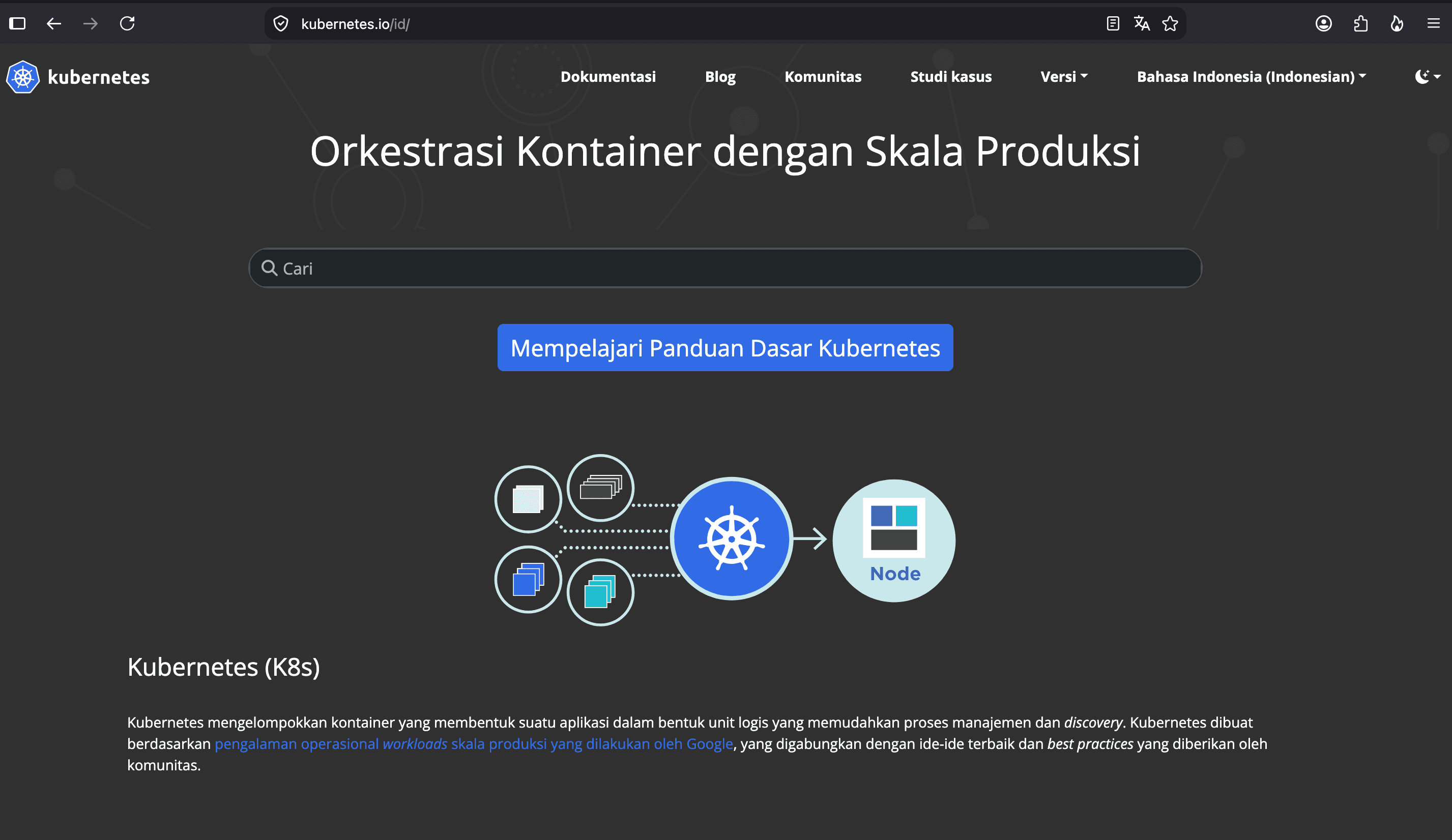 Kubernetes Website — Indonesian Localization